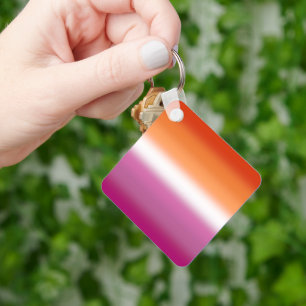 Flagge für Lesben - lesbische Flagge Schlüsselanhänger