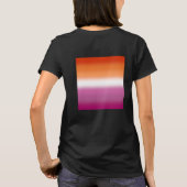 Flagge für Lesben - lesbische Flagge T-Shirt (Rückseite)