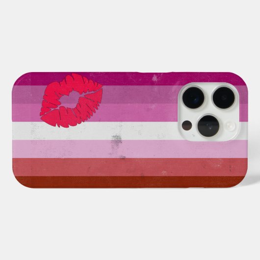 Flagge für Lesben (Lipstick) Case-Mate iPhone Hülle (Rückseite (Horizontal))