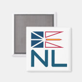 Flagge für Neufundland und Labrador Magnet (Vorderseite/Rückseite)