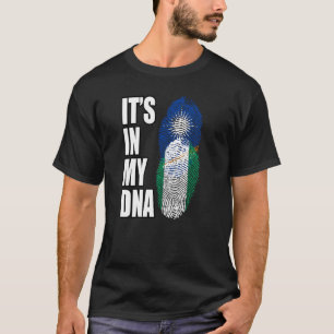 Flagge für nigerianische und marschallesische DNA- T-Shirt