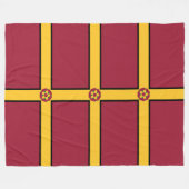 Flagge für Northamptonshire Fleece Blanket (Vorderseite (Horizontal))
