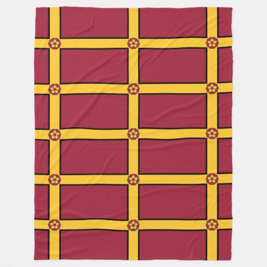 Flagge für Northamptonshire Fleecedecke (Vorderseite)