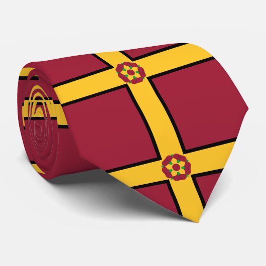 Flagge für Northamptonshire Neck Tie Krawatte (Gerollt)