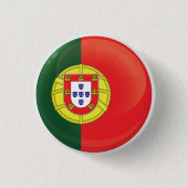 Flagge für Portugal Button (Vorderseite)