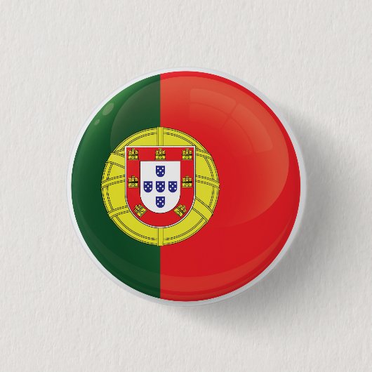 Flagge für Portugal Button (Vorderseite)