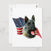 Flagge für Scottish Terrier (Bindle) Postkarte (Vorne/Hinten)