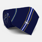 Flagge für Turin-Streifen Krawatte (Gerollt)