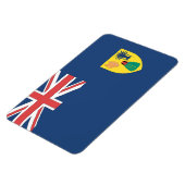 Flagge für Türken und Caicos Magnet (Linke Seite)