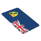 Flagge für Türken und Caicos Magnet (Rechte Seite)