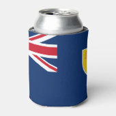 Flagge für Turks- und Kaikosinseln Dosenkühler (Kanne Vorderseite)