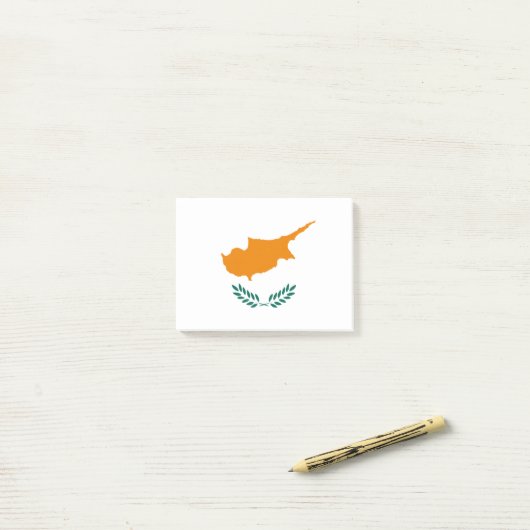 Flagge für Zypern - Post-it®-Hinweise Post-it Klebezettel (Auf Schreibtisch)
