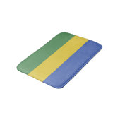 Flagge Gabuns Badematte (Schrägansicht)