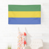 Flagge Gabuns Banner (Insitu)