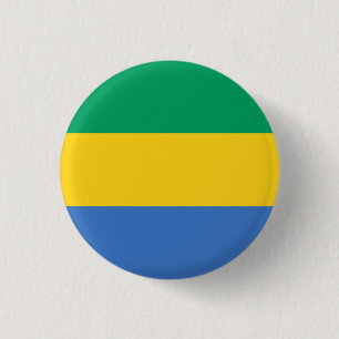 Flagge Gabuns Button