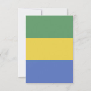 Flagge Gabuns Dankeskarte