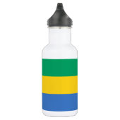 Flagge Gabuns Edelstahlflasche (Rechts)