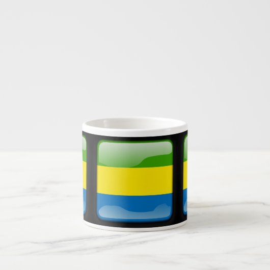 Flagge Gabuns Espressotasse (Vorderseite)