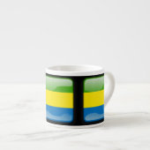 Flagge Gabuns Espressotasse (Vorderseite Rechts)