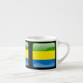 Flagge Gabuns Espressotasse (Rechts)