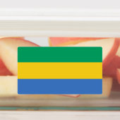 Flagge Gabuns Etiketten (Befestigt)
