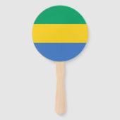 Flagge Gabuns Fächer (Rückseite)