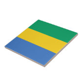 Flagge Gabuns Fliese (Seite)