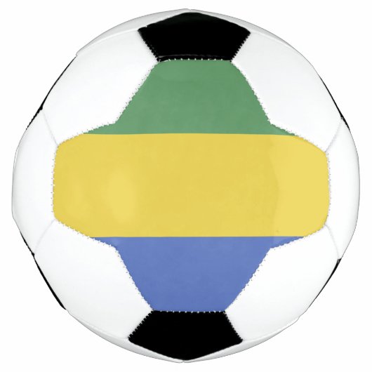 Flagge Gabuns Fußball (Vorderseite)