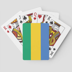 Flagge Gabuns (Gabun) Spielkarten