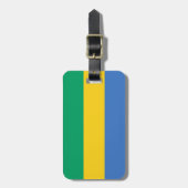 Flagge Gabuns Gepäckanhänger (Vorderseite vertikal)