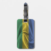 Flagge Gabuns Gepäckanhänger (Rückseite vertikal)