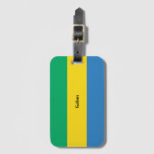 Flagge Gabuns Gepäckanhänger (Vorderseite Vertikal)