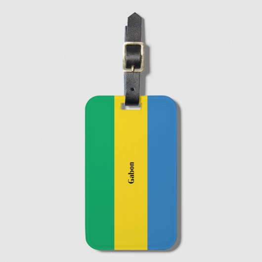 Flagge Gabuns Gepäckanhänger (Vorderseite Vertikal)