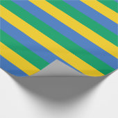 Flagge Gabuns Geschenkpapier (Ecke)