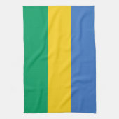 Flagge Gabuns Geschirrtuch (Vertikal)