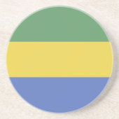 Flagge Gabuns Getränkeuntersetzer (Vorne)