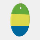Flagge Gabuns Keramikornament (Rechts)