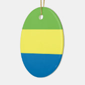 Flagge Gabuns Keramikornament (Links)