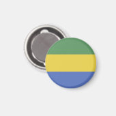 Flagge Gabuns Magnet (Vorderseite/Rückseite)