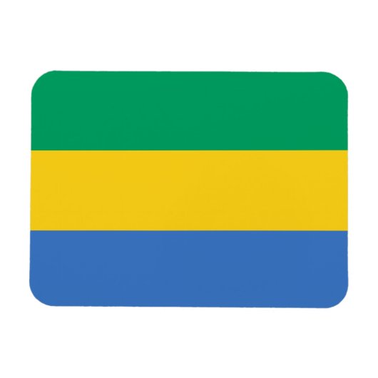 Flagge Gabuns Magnet (Horizontal)
