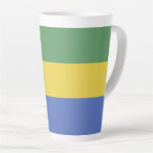 Flagge Gabuns Milchtasse (Rechte Ecke)