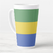 Flagge Gabuns Milchtasse (Linke Ecke)