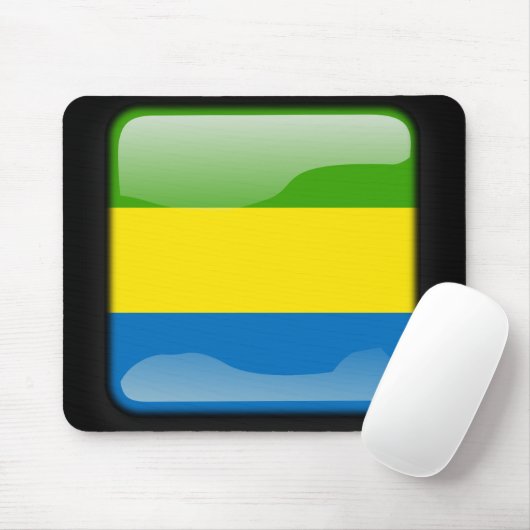 Flagge Gabuns Mousepad (Mit Mouse)