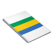 Flagge Gabuns Notizblock (Rechte Seite)