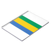 Flagge Gabuns Notizblock (Linke Seite)