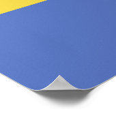 Flagge Gabuns Poster (Ecke)
