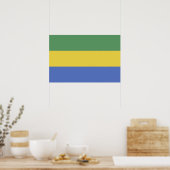 Flagge Gabuns Poster (Küche)