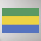 Flagge Gabuns Poster (Vorne)