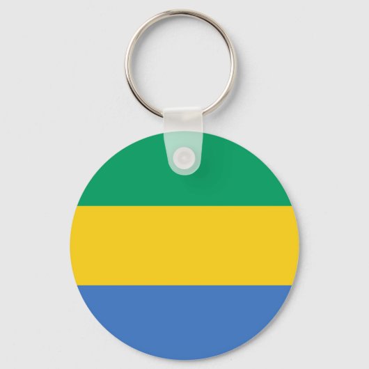 Flagge Gabuns Schlüsselanhänger (Vorderseite)