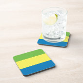 Flagge Gabuns Untersetzer (Rechte Seite)